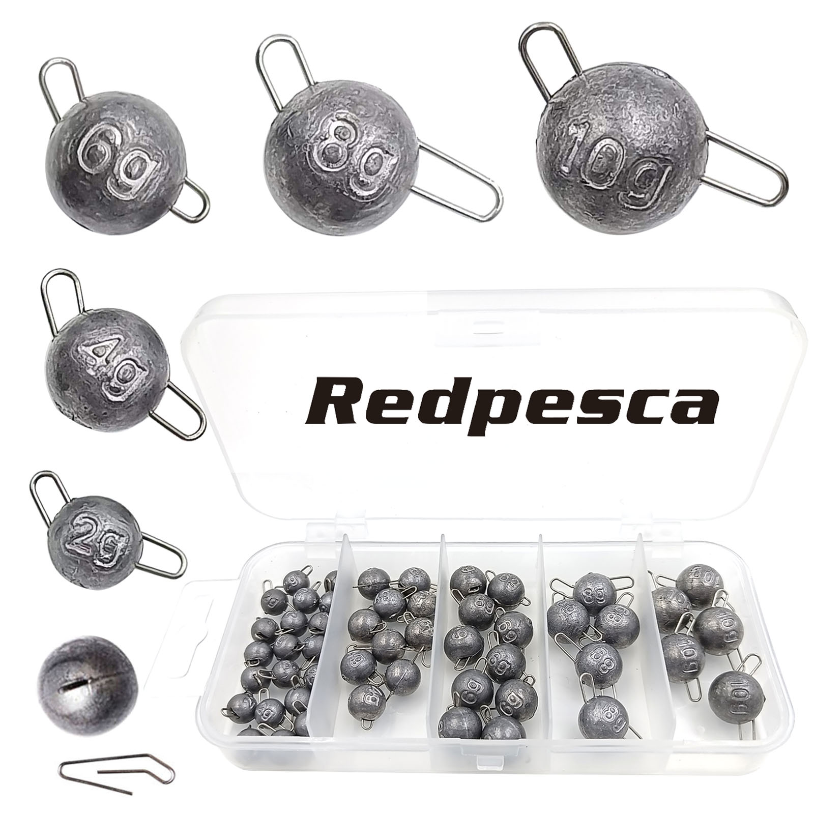 Carp Fishing Tackle - 50/40/35 Cannonball pesas de Pesca plomos