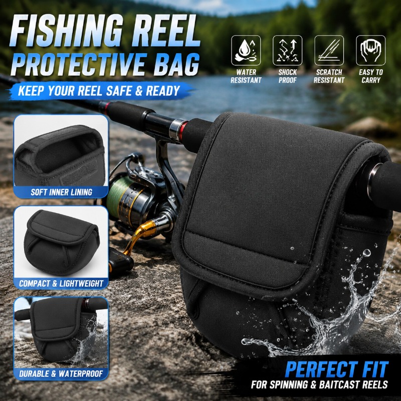 Spinning Reel - Funda Protectora para Carrete de Pesca,