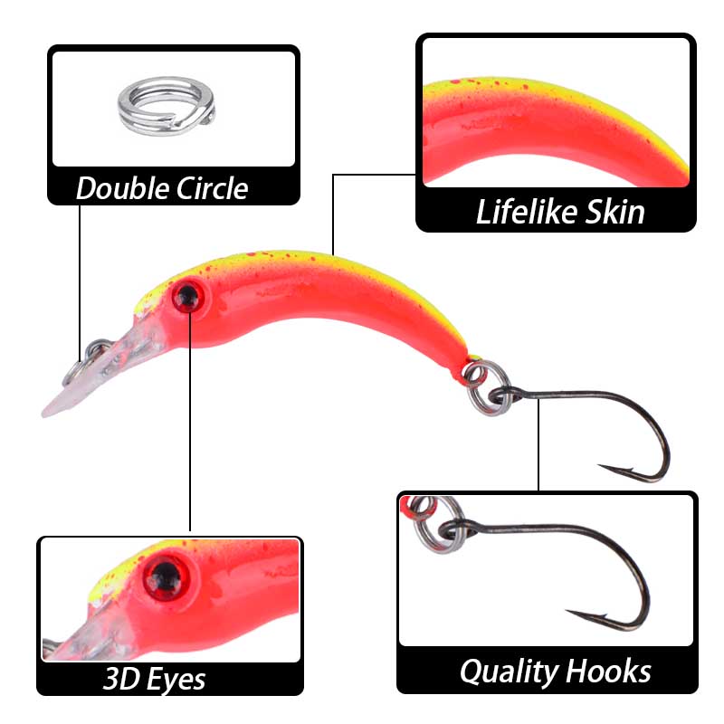 8 Uds señuelo de pesca de hund - Fishing Equipment For Trout reseña y precio