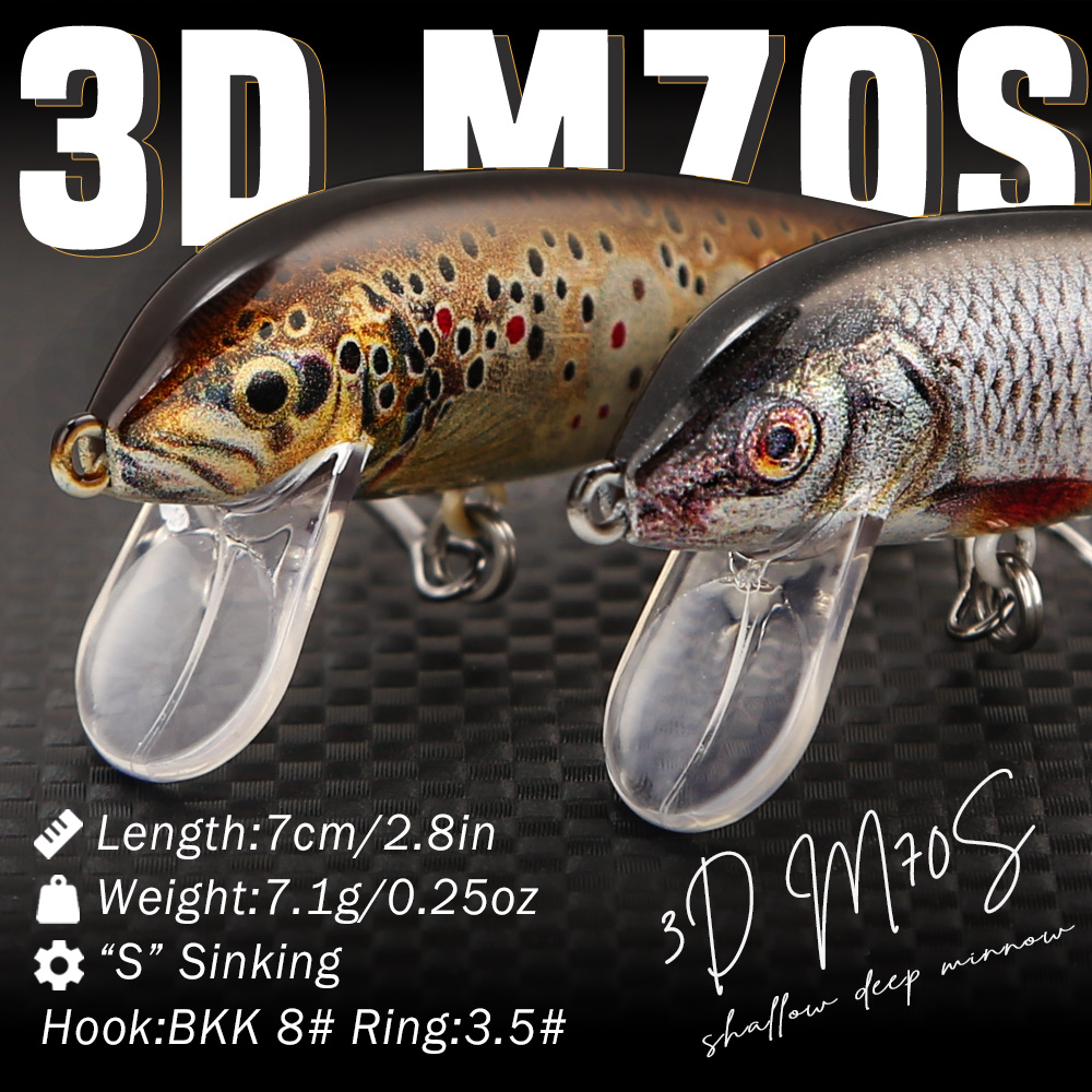 Señuelos de Pesca B&U, Minnow  - Fishing Equipment For Trout reseña y precio
