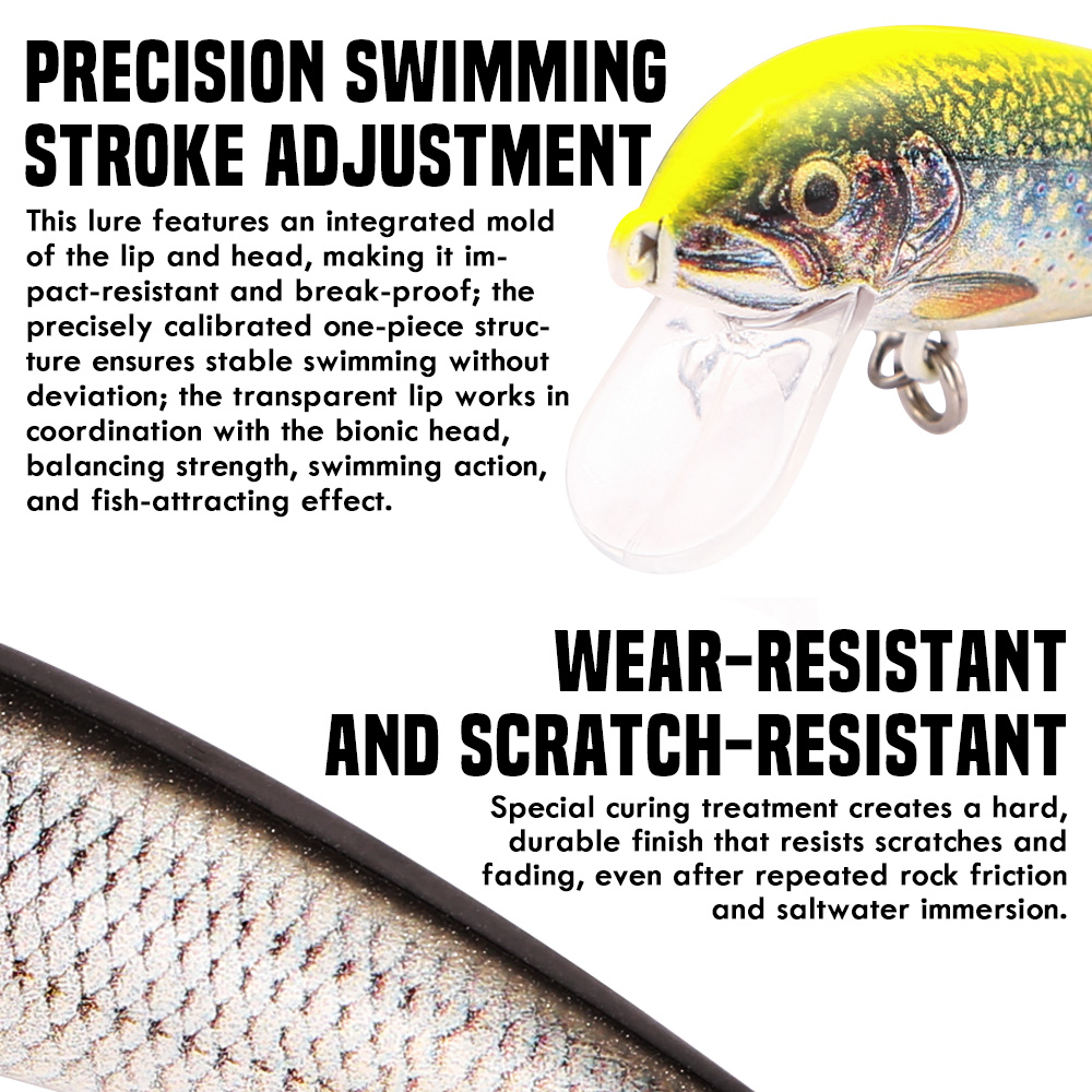 Señuelos de Pesca B&U, Minnow  - Fishing Equipment For Trout reseña y precio