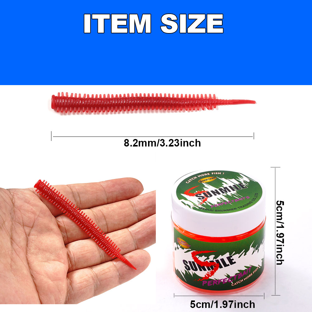 SUNMILE 10 señuelos de gusano  - Fishing Equipment For Trout reseña y precio