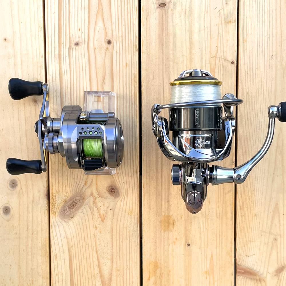 5 unidades de soporte de pared - Baitcasting Reel reseña y precio