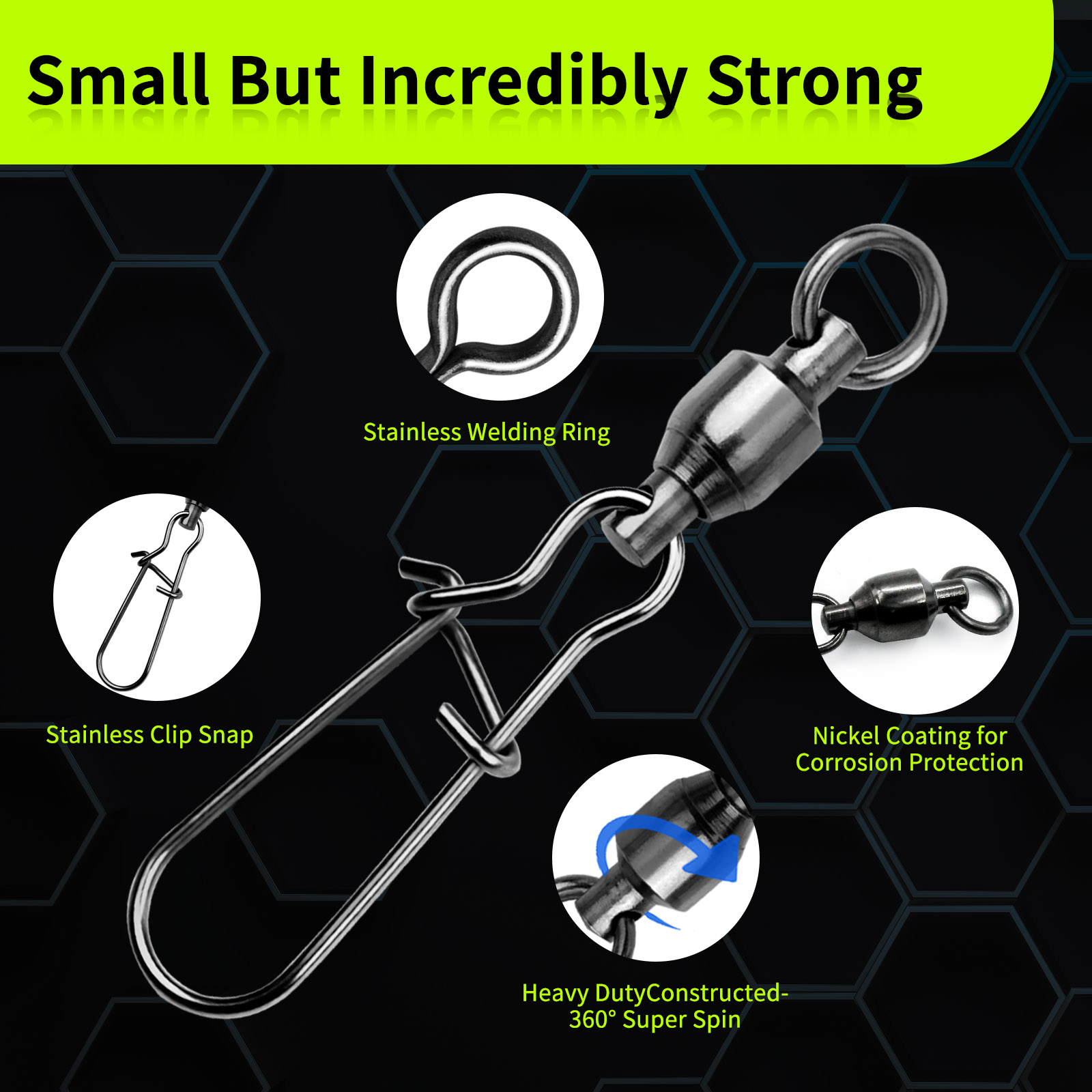 9KM 10PCS Conector Giratorio d - Baitcasting Reel reseña y precio